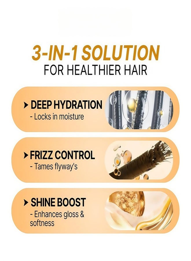 Bremod Performance Leave-In Moroccan Argan Oil Hair Oil – Vitamin E Oil& Keratin Hair Treatment for Repairing Dry, Frizzy & Damaged Hair – Deep Nourishing Hair Serum, Anti-Frizz & Split End Repair 3.3Fl Oz - Image 3